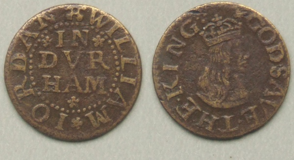 Durham, Durham Kings Head farthing token